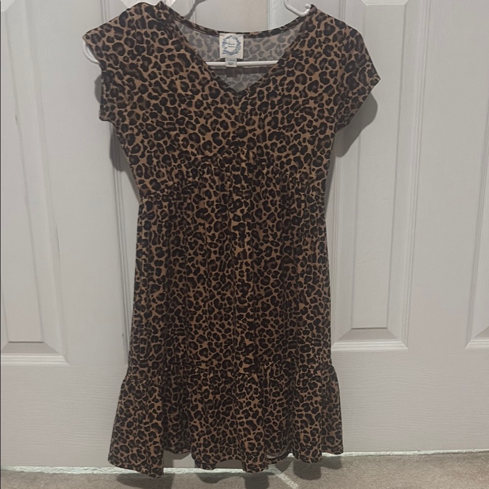 Leopard Print Kids Dress